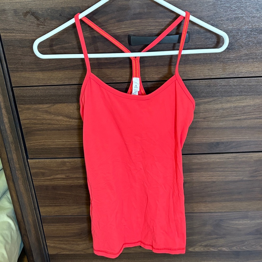 Women's Red Spaghetti Strap Top